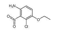 4-ethoxy-3-chloro-2-nitro-aniline Structure