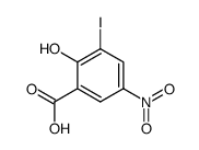 2-hydroxy-3-iodo-5-nitro-benzoic acid结构式