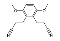 2,3-bis(2-cyanoethyl)-1,4-dimethoxybenzene结构式