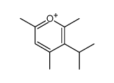 3-isopropyl-2,4,6-trimethylpyrylium cation Structure