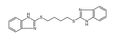1H-Benzimidazole, 2,2'-[1,4-butanediylbis(thio)]bis Structure