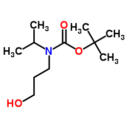 (3-Hydroxy-propyl)-isopropyl-carbamic acid tert-butyl ester structure