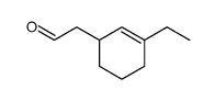 (3-ethylcyclohex-2-enyl)acetaldehyde结构式