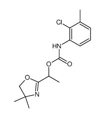 (2-Chloro-3-methyl-phenyl)-carbamic acid 1-(4,4-dimethyl-4,5-dihydro-oxazol-2-yl)-ethyl ester Structure