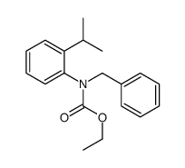 ethyl N-benzyl-N-(2-propan-2-ylphenyl)carbamate结构式