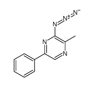 3-azido-2-methyl-5-phenylpyrazine Structure