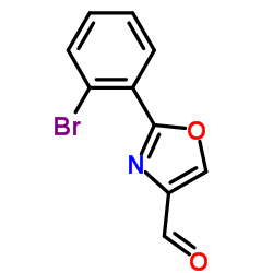 2-(2-Bromophenyl)-1,3-oxazole-4-carbaldehyde structure