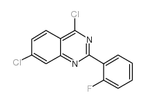 4,7-DICHLORO-2-(2-FLUORO-PHENYL)-QUINAZOLINE Structure