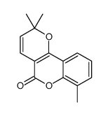 2,2,7-trimethylpyrano[3,2-c]chromen-5-one结构式