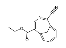 9-carbethoxy-2-cyano-3,8-methano-1-aza<10>annulene结构式