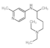1,4-Pentanediamine,N1,N1-diethyl-N4-(2-methyl-4-pyridinyl)-结构式