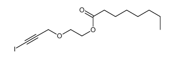 2-(3-iodoprop-2-ynoxy)ethyl octanoate结构式