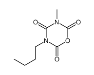 3-butyl-5-methyl-1,3,5-oxadiazinane-2,4,6-trione结构式