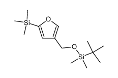 tert-butyldimethyl((5-(trimethylsilyl)furan-3-yl)methoxy)silane Structure