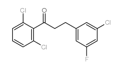 3-(3-CHLORO-5-FLUOROPHENYL)-2',6'-DICHLOROPROPIOPHENONE结构式