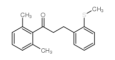 2',6'-DIMETHYL-3-(2-THIOMETHYLPHENYL)PROPIOPHENONE结构式