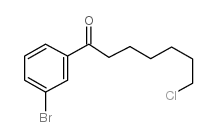 1-(3-BROMOPHENYL)-7-CHLORO-1-OXOHEPTANE structure