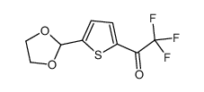 2-TRIFLUOROACETYL-5-(1,3-DIOXOLAN-2-YL)THIOPHENE structure