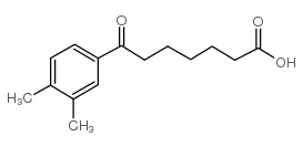 7-(3,4-dimethylphenyl)-7-oxoheptanoic acid结构式
