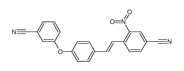 4-Cyan-4'-(3-cyanphenoxy)-2-nitrostilben结构式