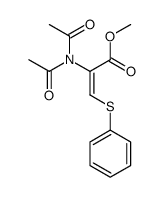 methyl 2-(diacetylamino)-3-phenylsulfanylprop-2-enoate Structure