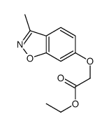 ethyl 2-[(3-methyl-1,2-benzoxazol-6-yl)oxy]acetate结构式