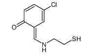 4-chloro-6-[(2-sulfanylethylamino)methylidene]cyclohexa-2,4-dien-1-one结构式