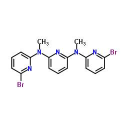 氮,氮-二(6-溴代吡啶-2-基)-氮,氮-二甲基吡啶-2,6-二胺结构式