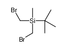 bis(bromomethyl)-tert-butyl-methylsilane Structure