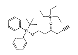 (R)-9,9-diethyl-2,2-dimethyl-3,3-diphenyl-7-(prop-2-ynyl)-4,8-dioxa-3,9-disilaundecane结构式