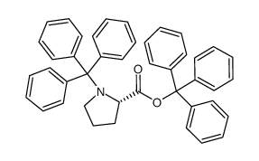 N-tritylproline trityl ester Structure