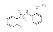 2-Bromo-N-(2-methoxyphenyl)benzenesulfonamide结构式