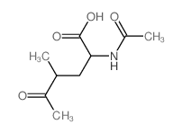 N-Acetyl-4-methyl-5-oxonorleucine结构式