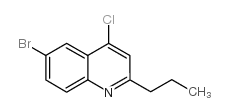6-bromo-4-chloro-2-propylquinoline Structure