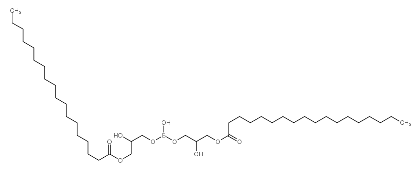 (hydroxyborylene)bis[oxy(2-hydroxypropane-1,3-diyl)] distearate结构式