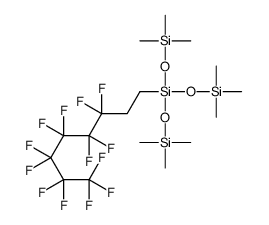 1,1,5,5,5-hexamethyl-3-(3,3,4,4,5,5,6,6,7,7,8,8,8-tridecafluorooctyl)-3-[(trimethylsilyl)oxy]trisiloxane structure