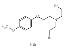 2-bromo-N-(2-bromoethyl)-N-[2-(4-methoxyphenoxy)ethyl]ethanamine structure