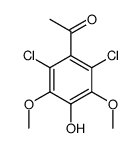 1-(2,6-dichloro-4-hydroxy-3,5-dimethoxyphenyl)ethanone Structure