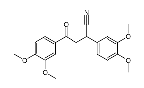 2,4-bis(3,4-dimethoxyphenyl)-4-butyronitrilone Structure