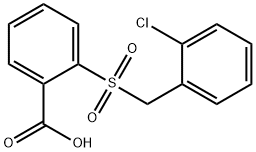 2-[(2-chlorobenzyl)sulfonyl]benzoic acid Structure