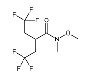 4,4,4-trifluoro-N-methoxy-N-methyl-2-(2,2,2-trifluoroethyl)butanamide Structure