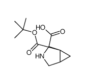 Boc-反式-3-氮杂双环[3.1.0]己烷-2-羧酸结构式