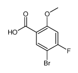 5-bromo-4-fluoro-2-methoxybenzoic acid structure