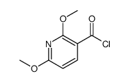 3-Pyridinecarbonyl chloride, 2,6-dimethoxy- (9CI)结构式