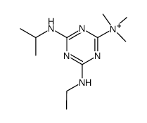 (4-ethylamino-6-isopropylamino-[1,3,5]triazin-2-yl)-trimethyl-ammonium结构式