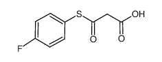 3-(4-fluorophenylthio)-3-oxopropanoic acid Structure