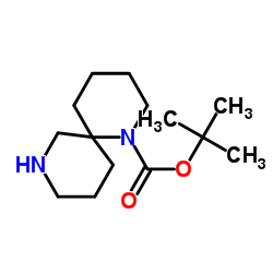 tert-butyl 1,8-diazaspiro[5.5]undecane-1-carboxylate structure