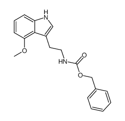 benzyl (2-(4-methoxy-1H-indol-3-yl)ethyl)carbamate结构式