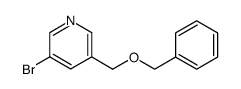 3-((benzyloxy)methyl)-5-bromopyridine Structure