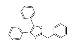 2-benzyl-4,5-diphenyl-1,3-oxazole结构式